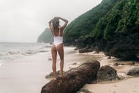 woman on the beach
