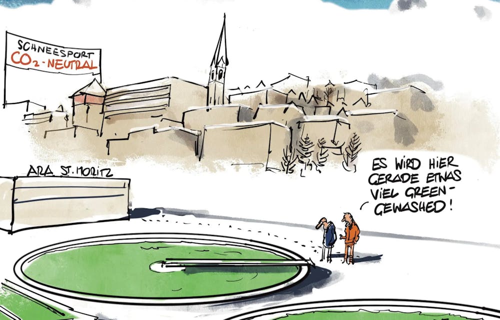 Klimaneutral Ski fahren im noblen St. Moritz?