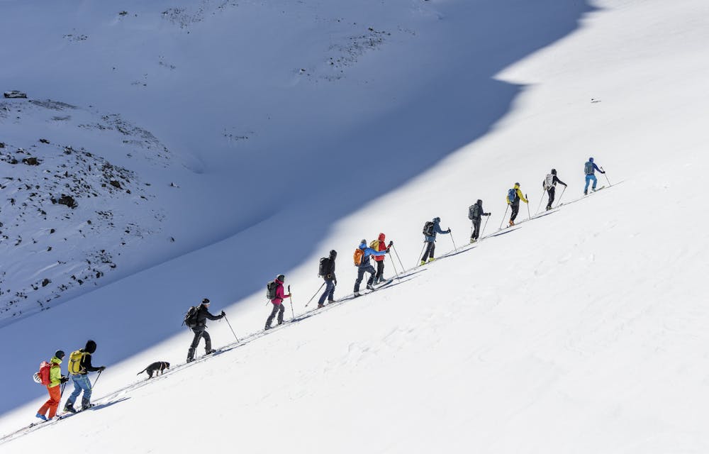 Parlaments-Skitour zu den Auswirkungen des Klimawandes in den Alpen
