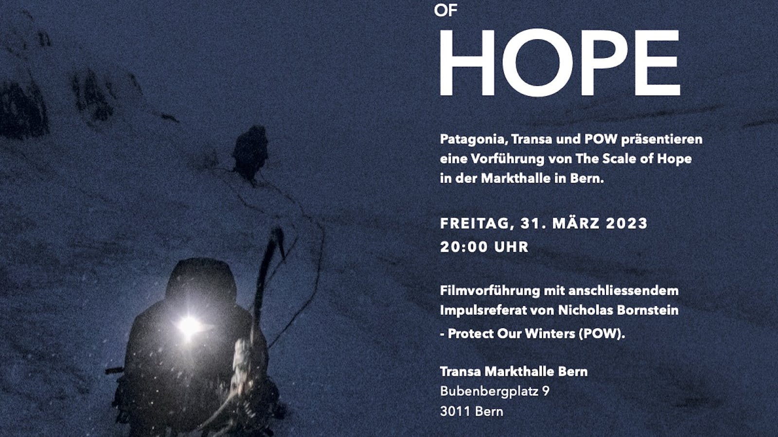 Filmvorführung Scale of Hope