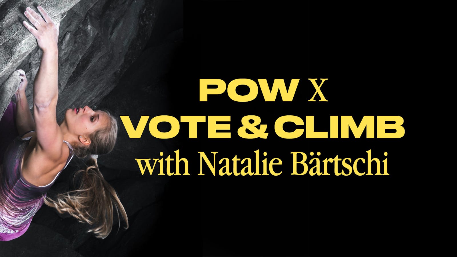 Vote & Climb with Natalie Bärtschi