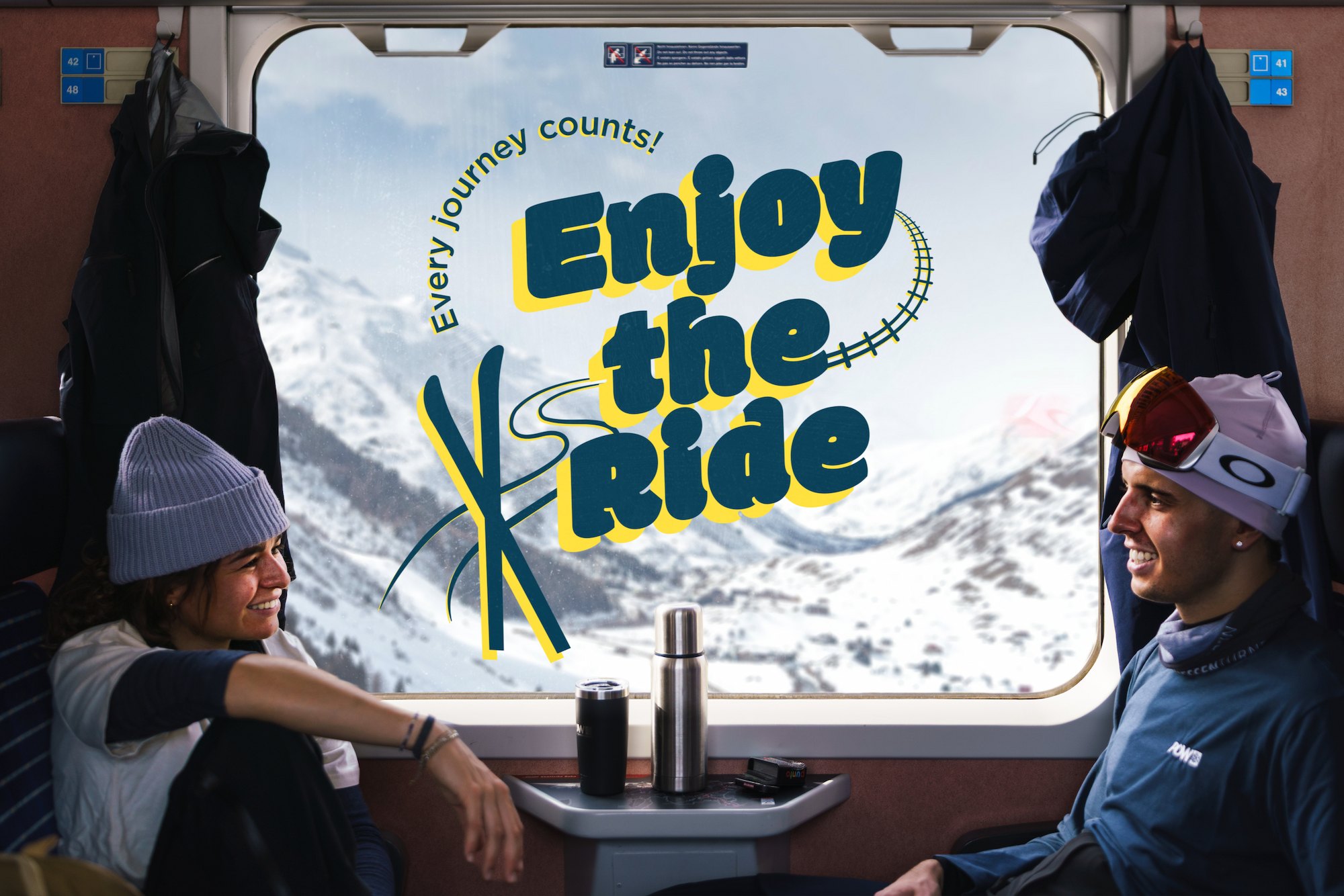 Keyvisual | Enjoy the Ride | Winterkampagne 2026/2027 | Protect our Winters Switzerland