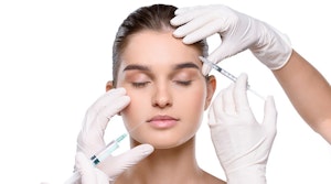 woman receiving botox injections
