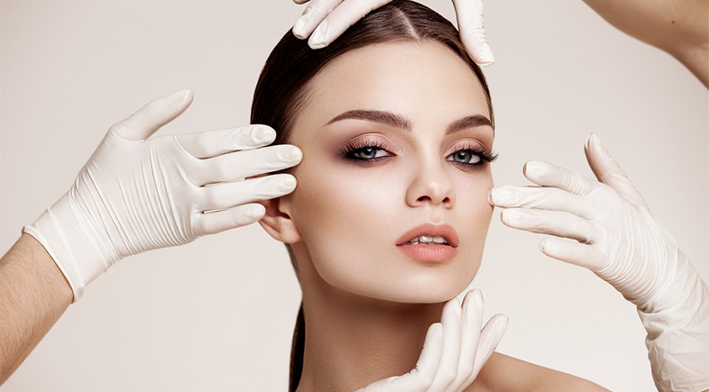 Woman before Plastic Surgery Operation Cosmetology
