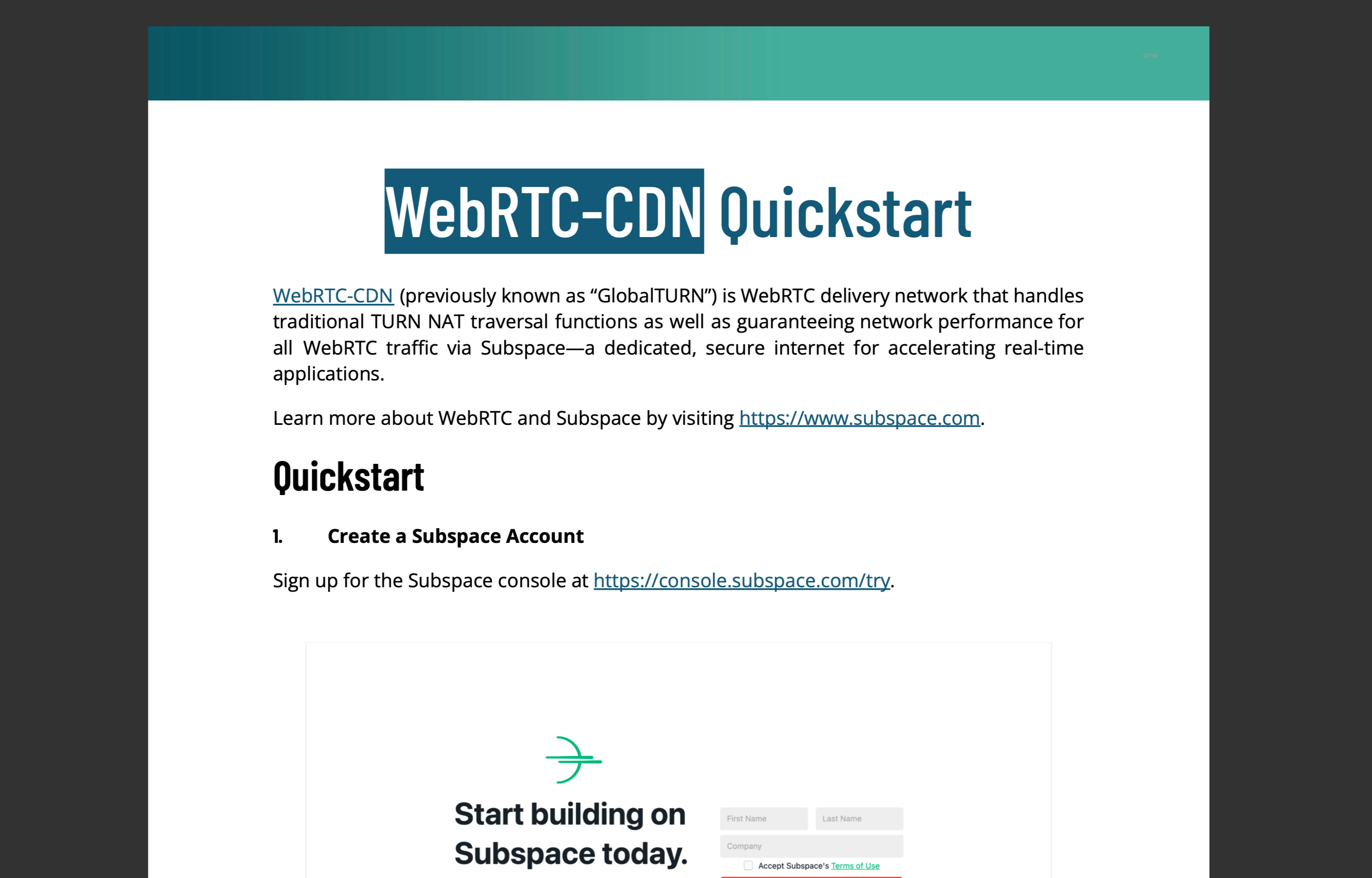 WebRTC-CDN Quickstart Guide