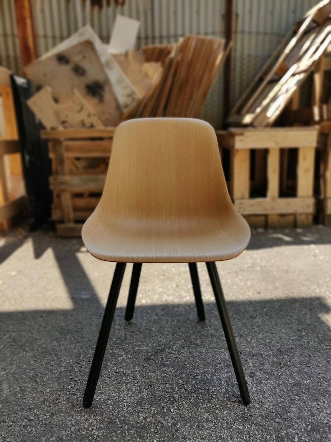 W9 Wooden Side Chair by Kubikoff, Kubikoff W9 Chair, Kubikoff Chair W9, 3D Veneer technology Chair