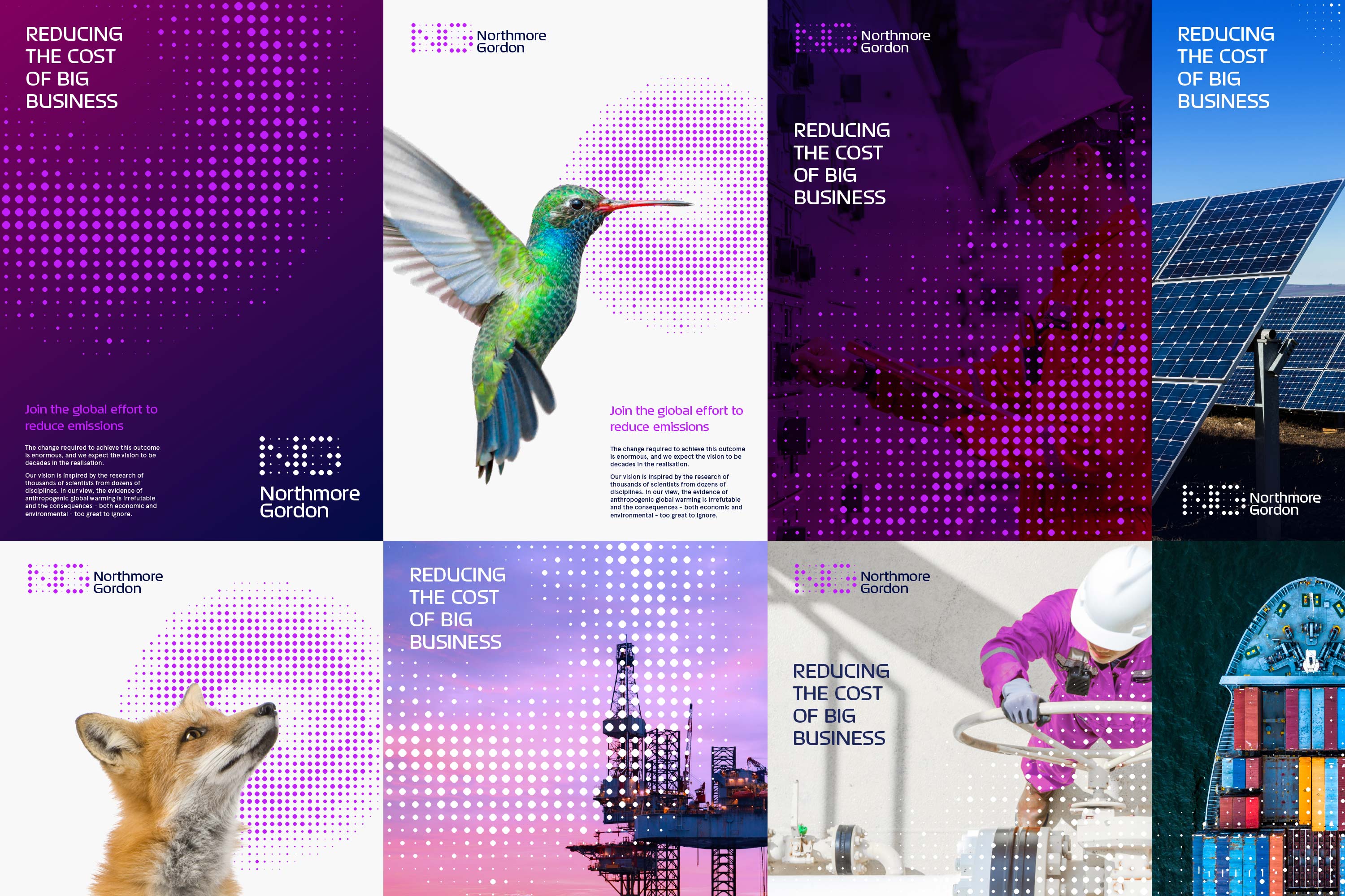 Various branded posters