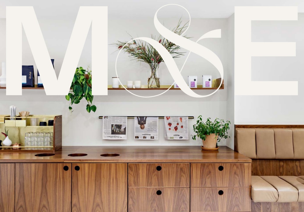 M&E logo overlayed over a cafe scene