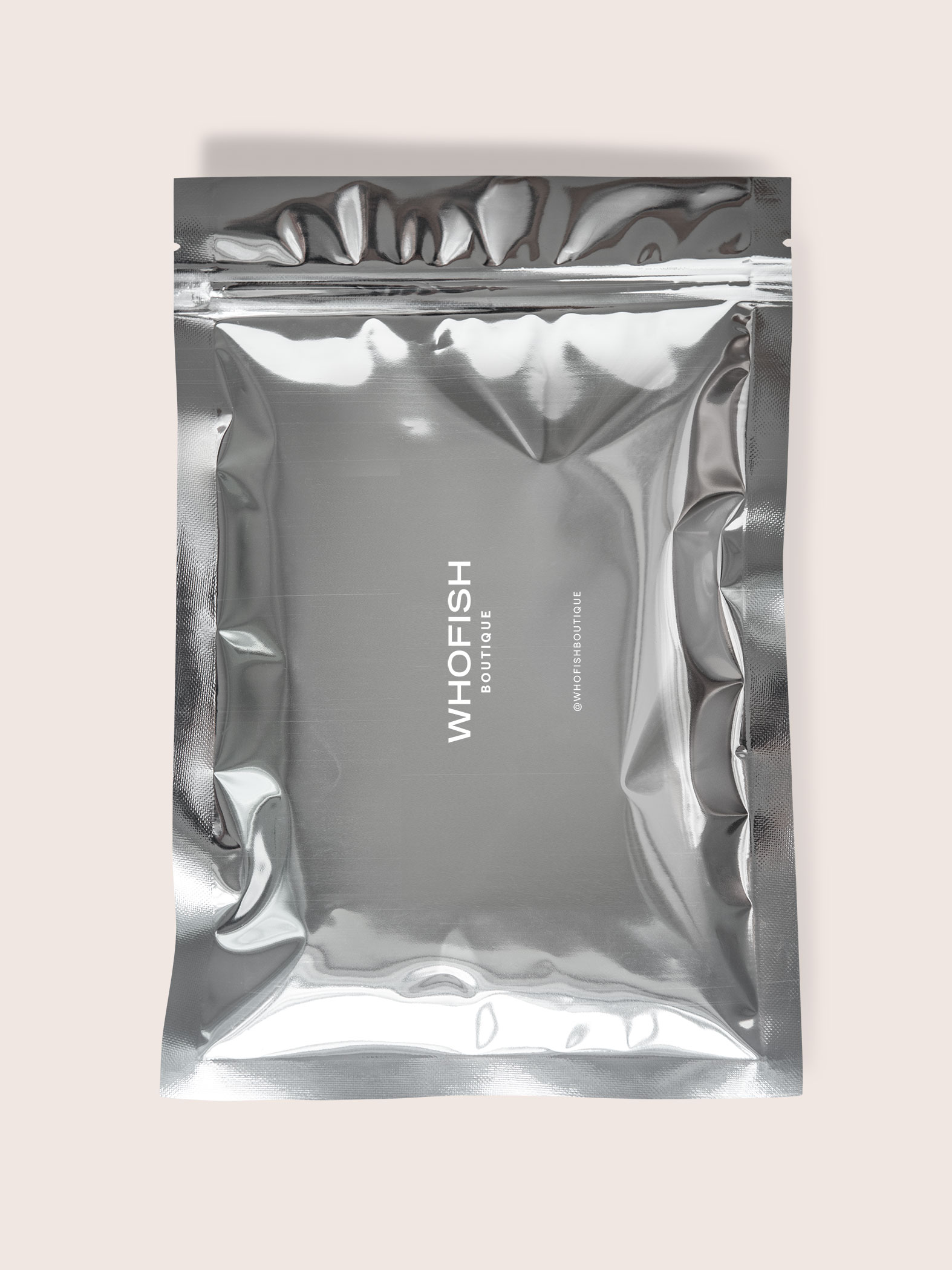 Branded metalic garment packaging
