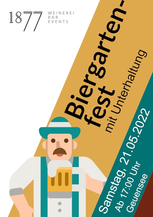 Biergartenfest 1877 Flyer für das Biergartenfest im 1877