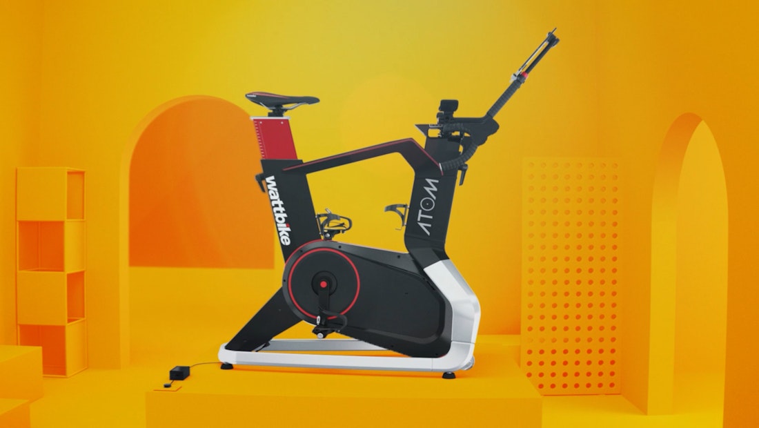 Image of the Wattbike Atom in a stylised environment