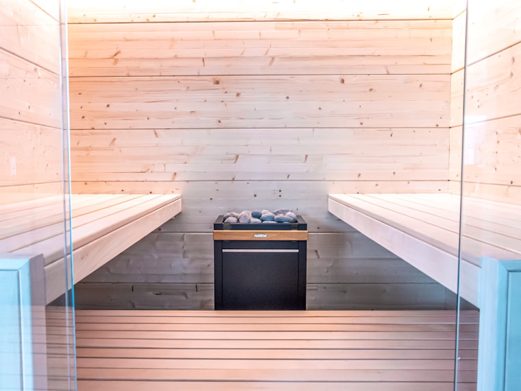 Harvia Olympus indoor sauna with Virta Combi heater