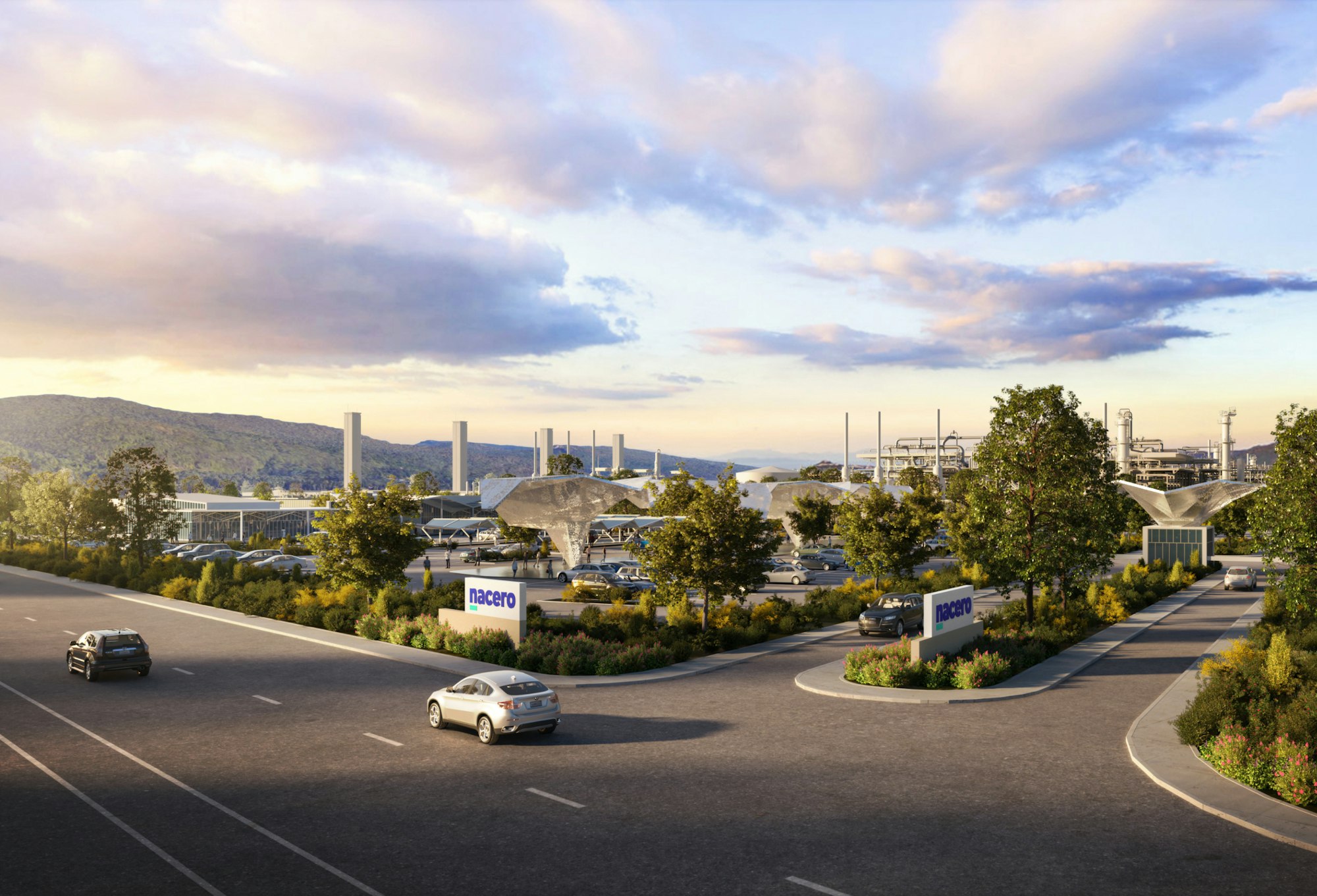 A photo-realistic rendering of the future Nacero facility in Marcellus