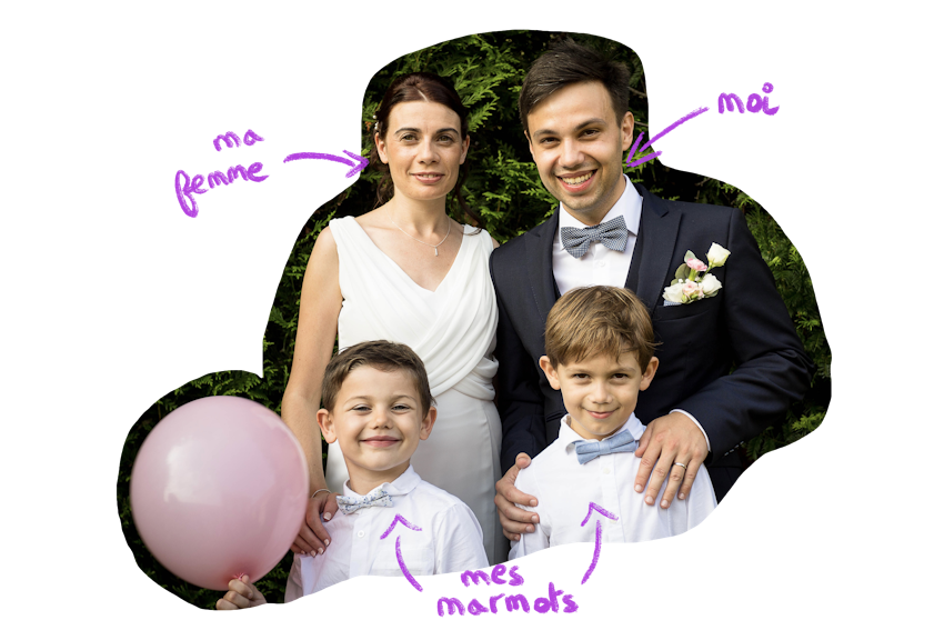 Picture of my family and me