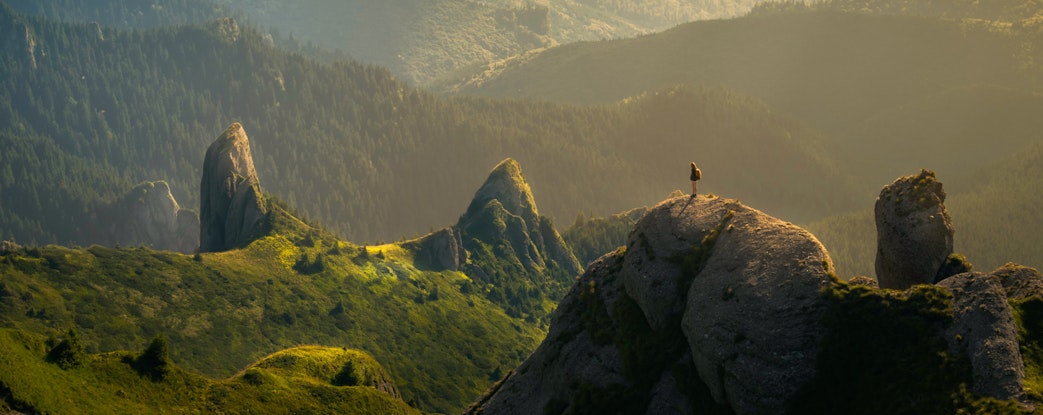 peaceful mountainside