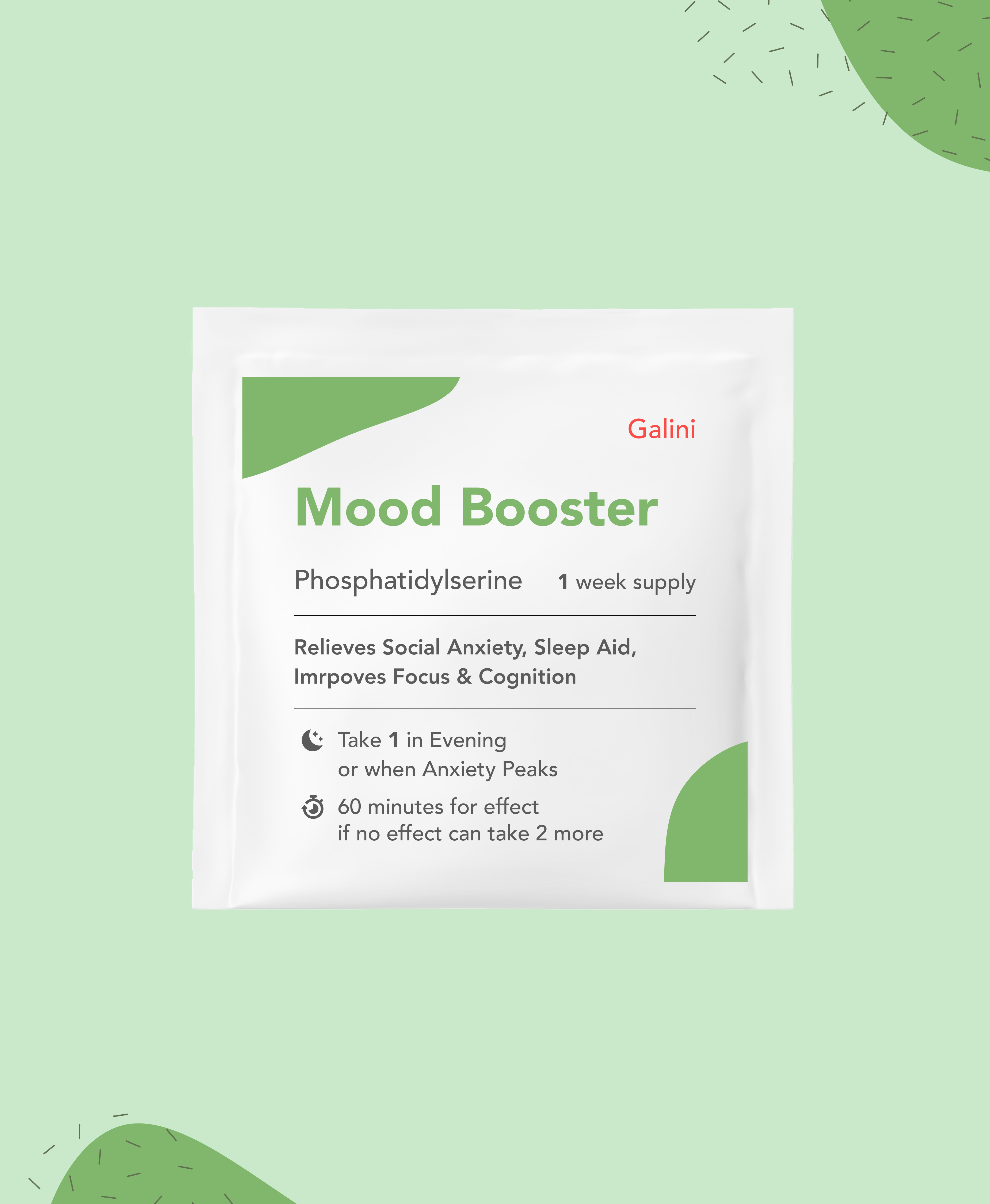 Mood booster supplement containing Phosphatidylserine