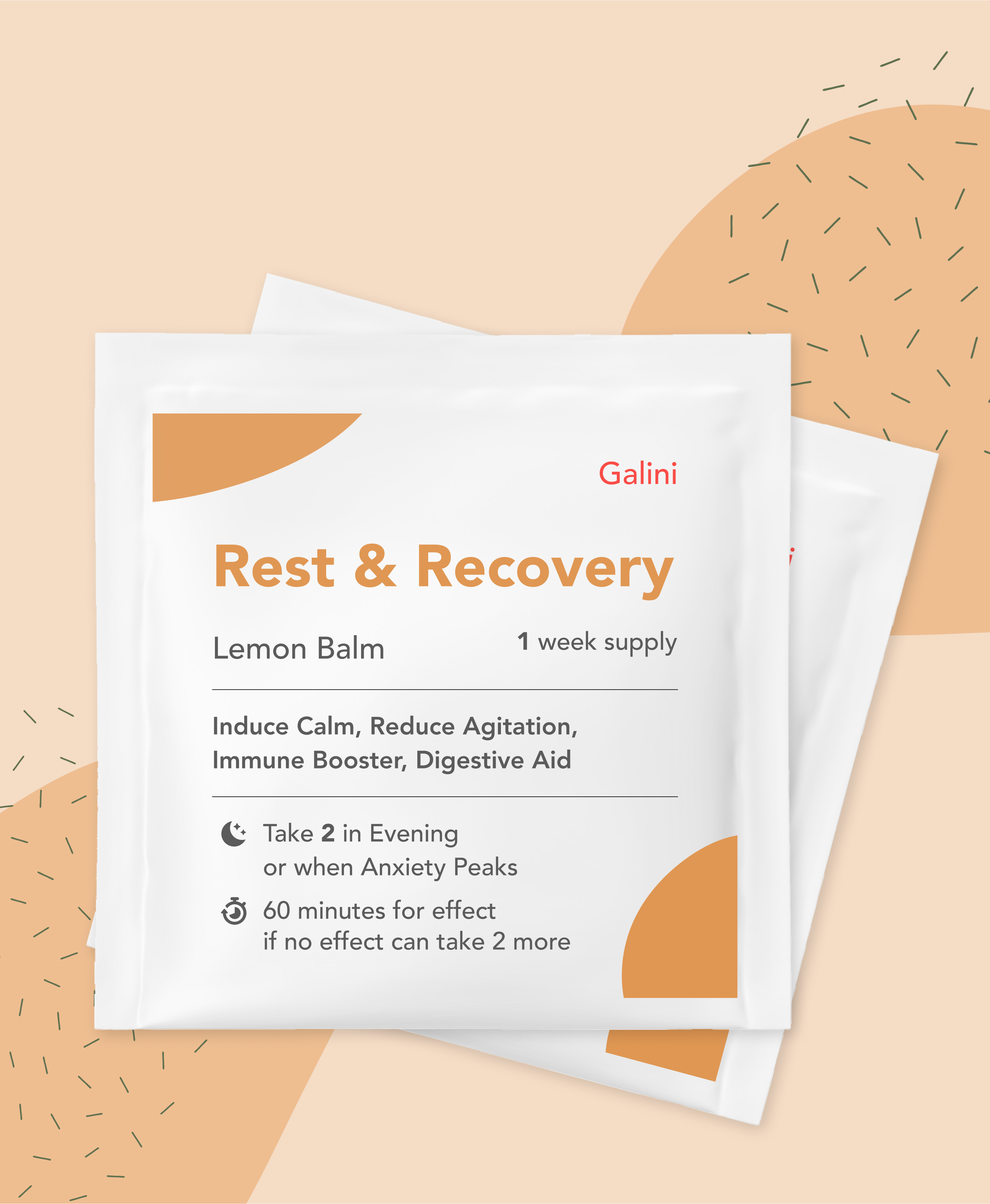 Rest and Recovery supplement containing Lemon Balm