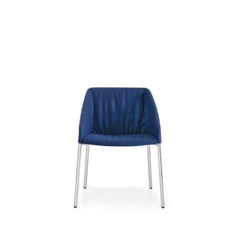 Poltroncina hospitality Hyway con struttura cromo Poltroncina hospitality Hyway con struttura cromo
