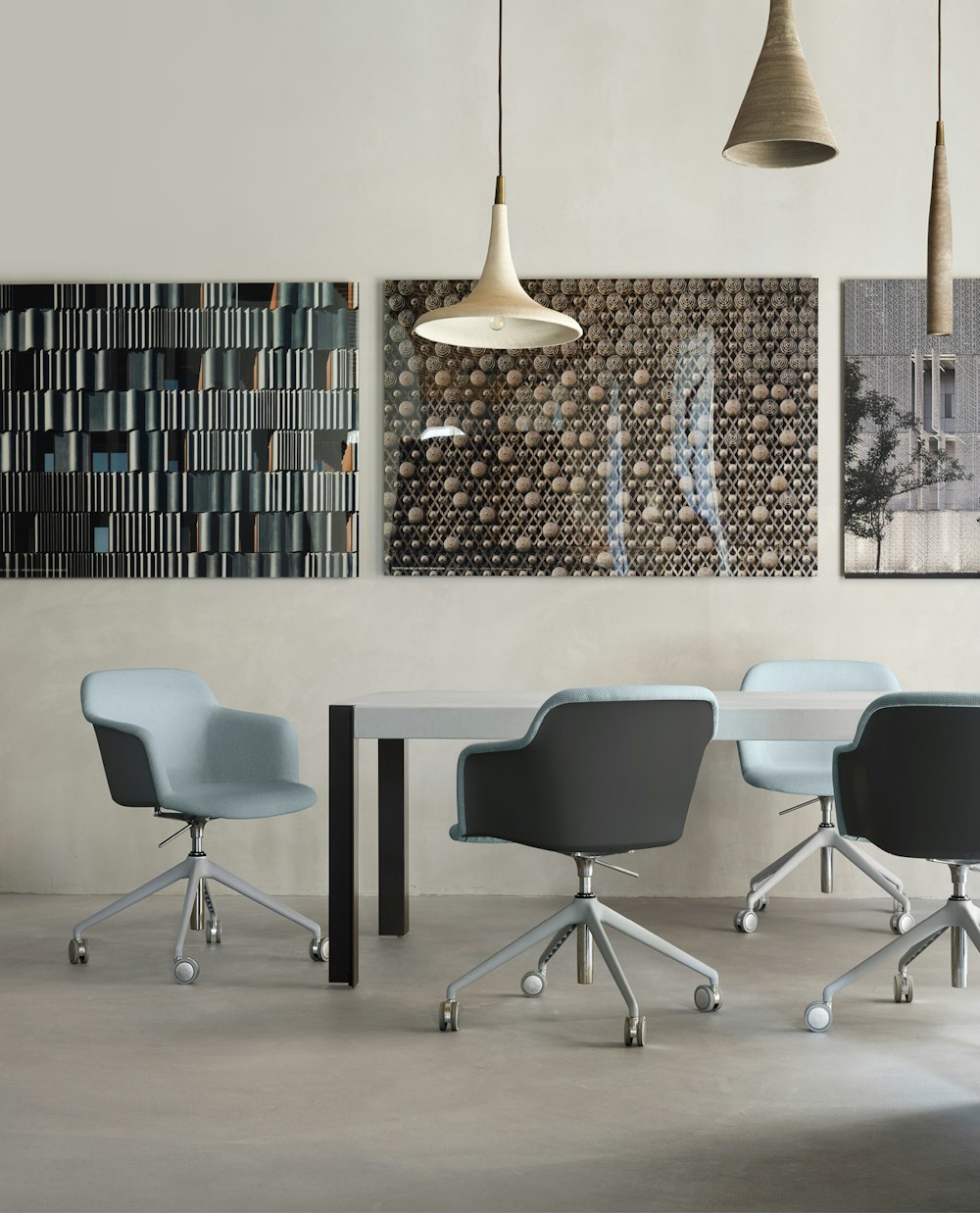 Deep Plastic Soft con scocca interna rivestita girevole Deep Soft girevole in ambiente casalingo