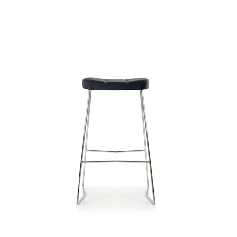 Osvaldo stool with resistant and functional structure Osvaldo front stool in foreground