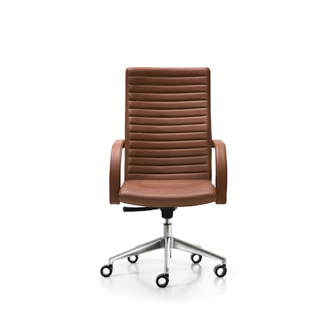 Aurora 2.0 armchair with rounded shape joined to the single bag Closeup on white background Aurora Armchair 2.0