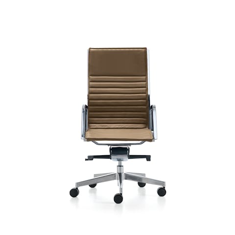 Word Slim executive chair with high backrest Armchair in foreground on white background Word Slim