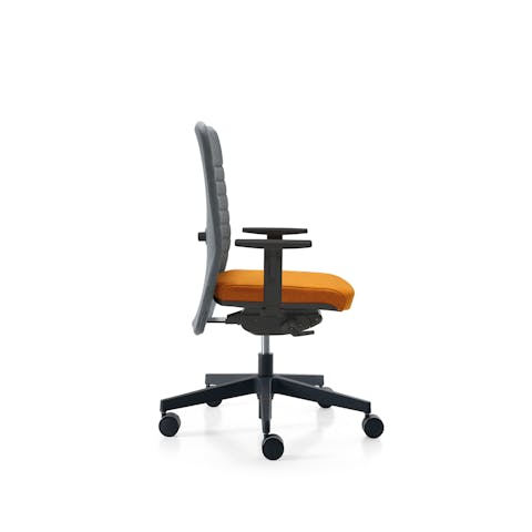 B.Tex armchair has various types of seats and backrests Armchair B.Tex placed laterally on white background