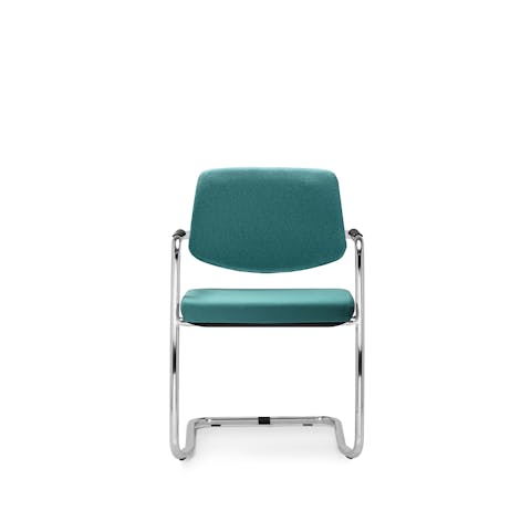 Host armchair with integrated armrests Host armchair in front position on white background