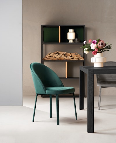 Arwa armchair in the dining room near the table