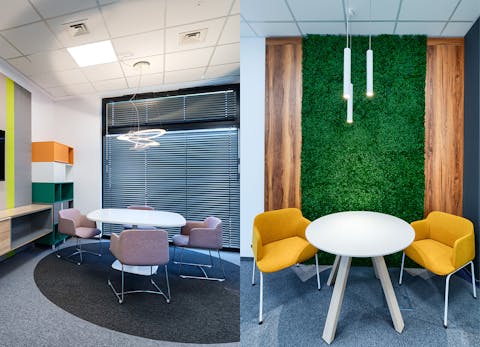 Poltroncine cantilever Deep Hospitality per Oriflame
