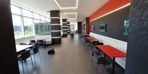 Vista dal corridoio del Milanello