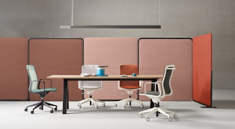 Managerial armchairs Less certified for 8 hours using on the computer Example of use of certified and fireproof Less seats in a meeting room