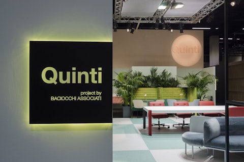 Quinti è presente al Salone Orgatec 2018 Presentazione del progetto realizzato da Baciocchi Associati