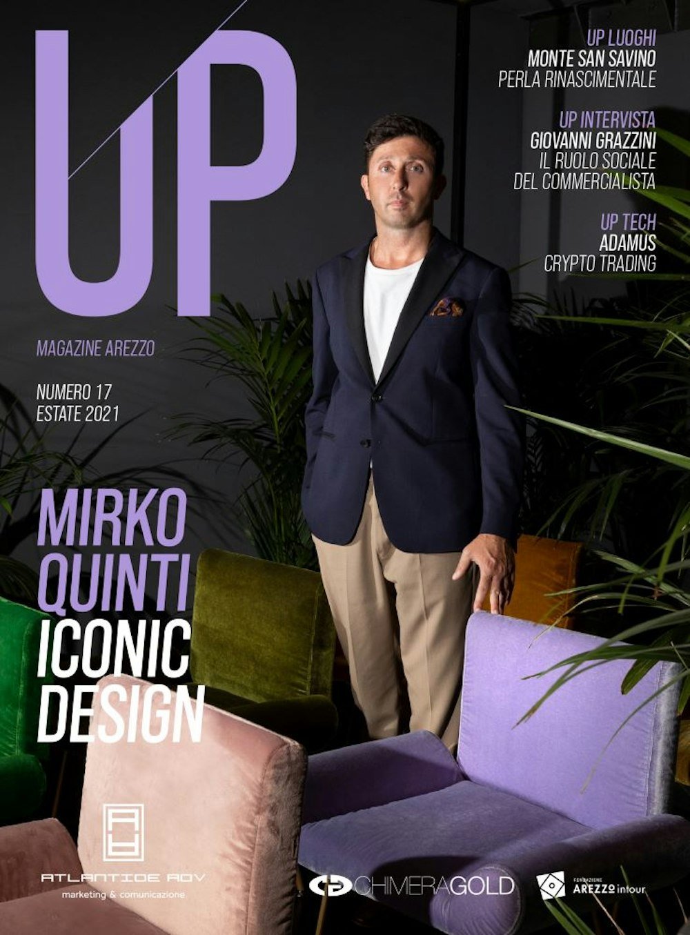 Cover of Up magazine with Mirko Quinti