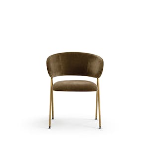 Poltrona Keira vista frontale su sfondo bianco