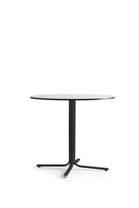 Tavolo alto 75 cm Tavolo base nera in metallo