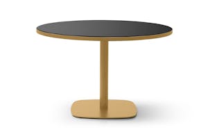 Table with cast gold base and edge h. 55 Table with cast gold base and edge h. 55