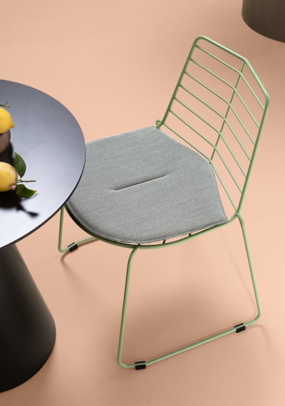 Sedia in acciaio verniciato Palmas sedia da esterno