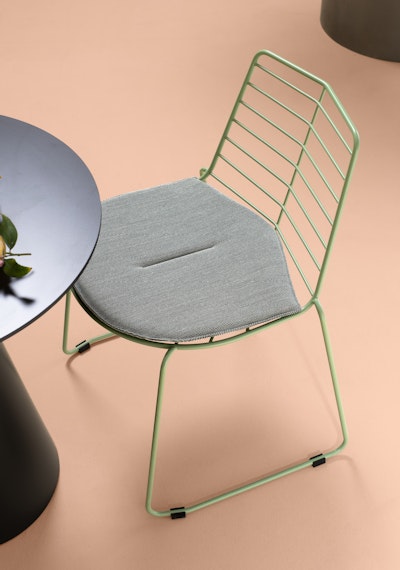 Sedia in acciaio verniciato Palmas sedia da esterno