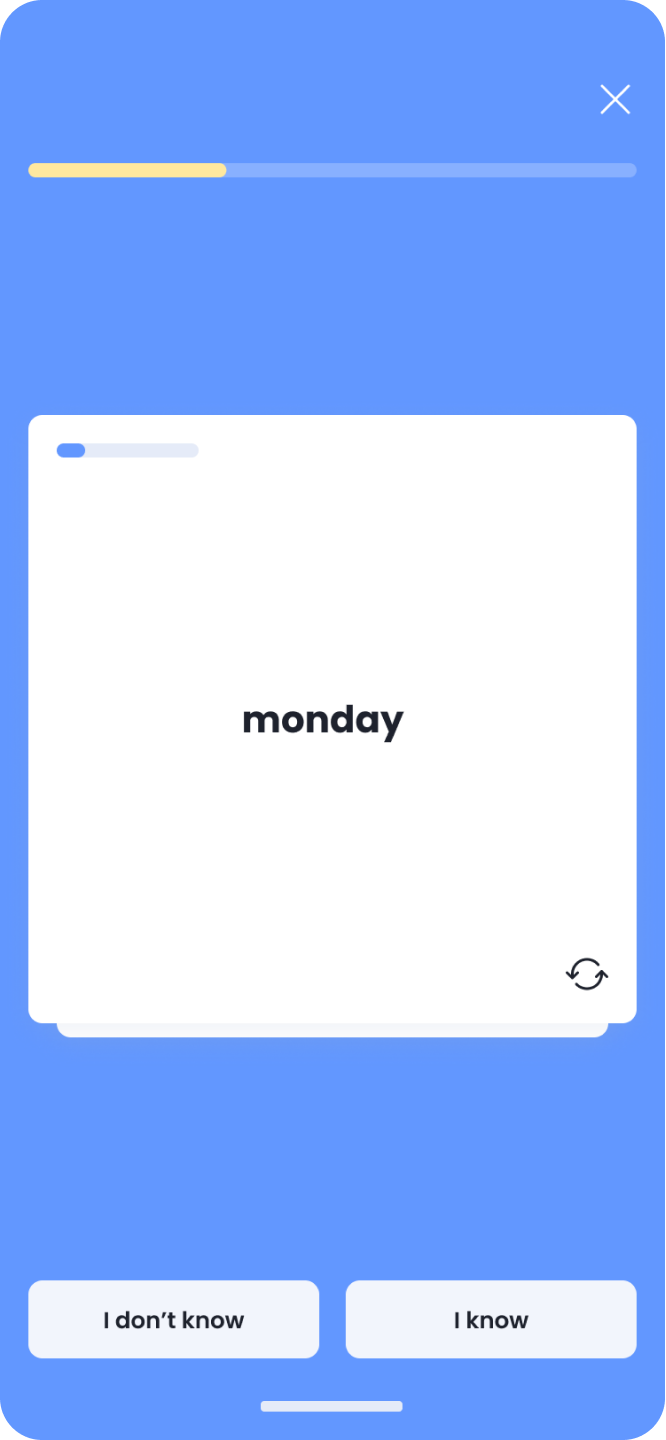 flashcards language learning mobile app