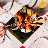 seafood dish at an upscale mexican restaurant happy valley or