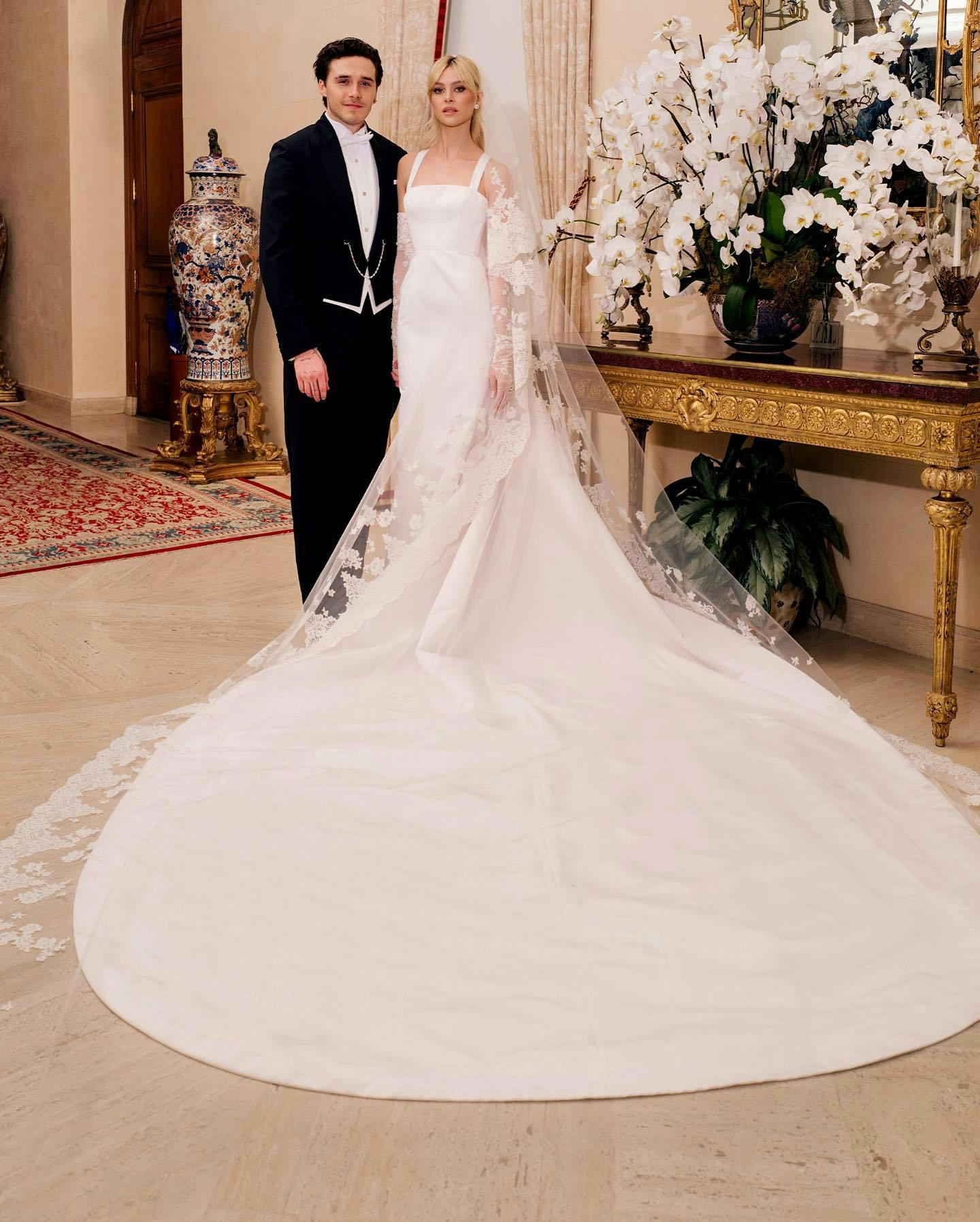 victoria beckham wedding dress line Revisiting Victoria Beckham's 6-Figure Wedding Dress That Took Years to Make
