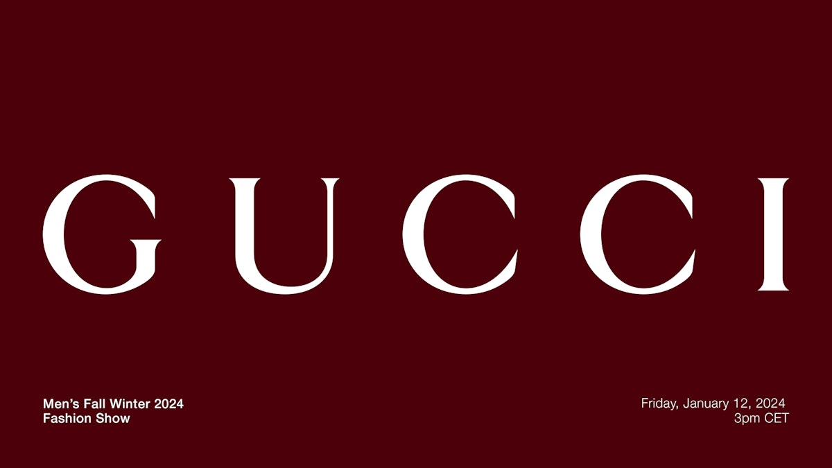 Watch the Gucci Men's Fall/Winter 2024 Show Live Here