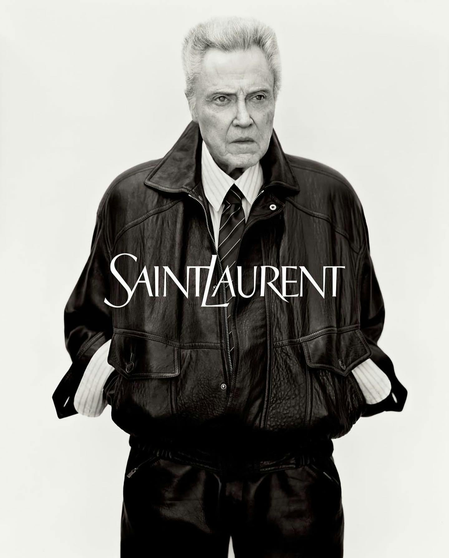 Christopher Walken Fronts Saint Laurent's Fall 2025 Campaign