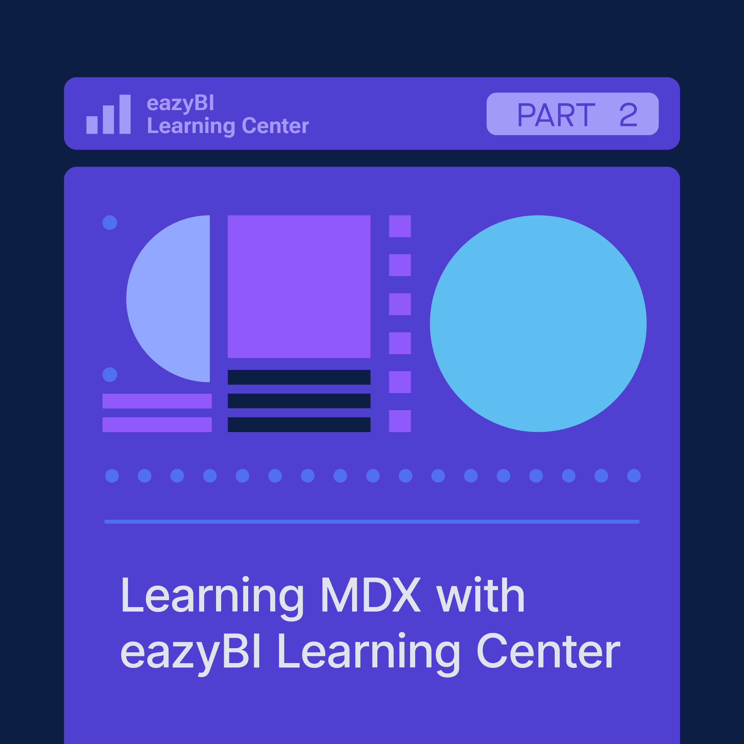 Learning MDX with eazyBI Learning Center