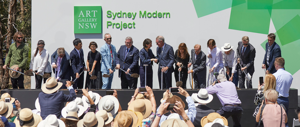 Ground breaking ceremony for the Sydney Modern Project