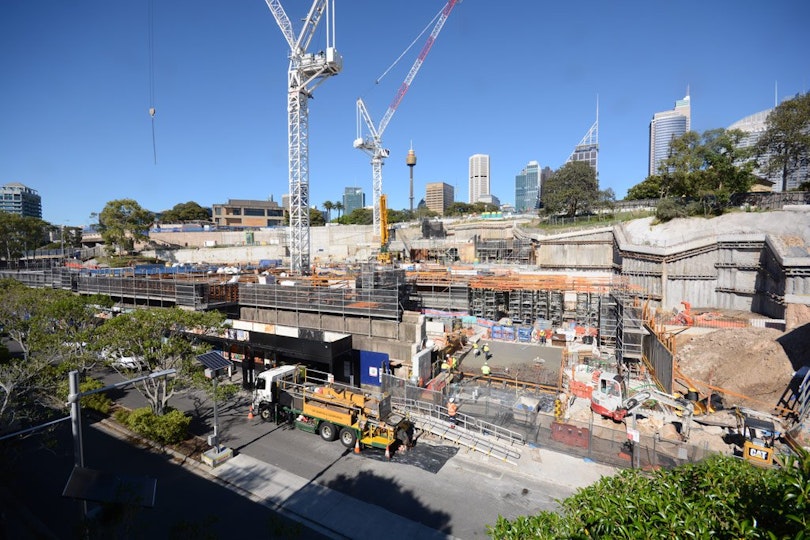 Construction of the Sydney Modern Project