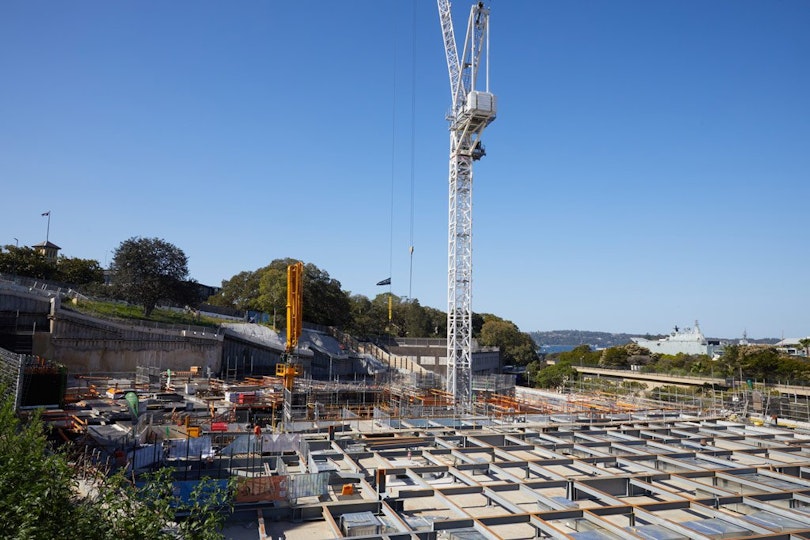 Construction of the Sydney Modern Project