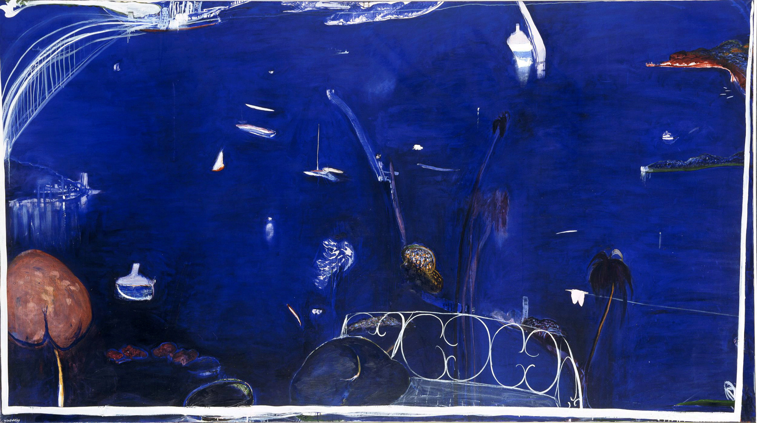 Brett Whiteley, The balcony 2, 1975, oil on canva