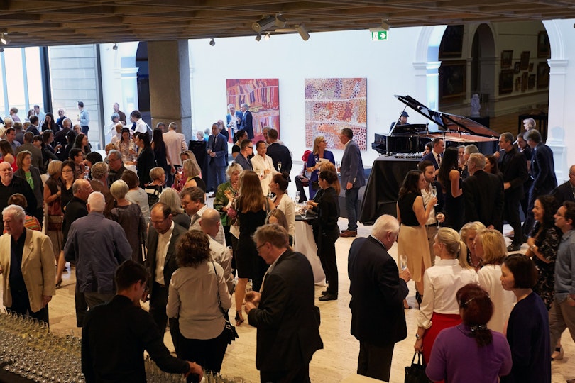 A function in the Entrance court of the Gallery.